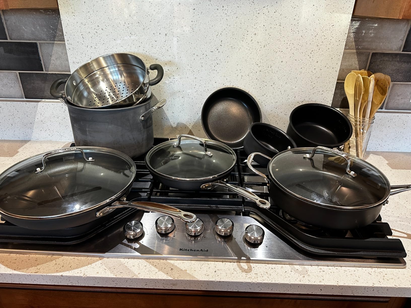 Cuisinart 17-Piece Cookware Set, Chef's Classic Nonstick Hard Anodized, 66-17 customer photo 2
