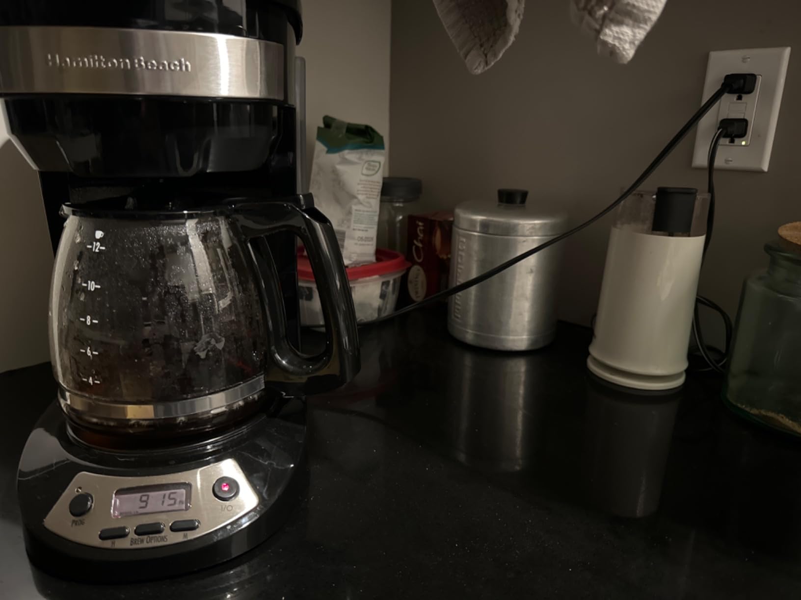 Hamilton Beach 12 Cup Programmable Drip Coffee Maker, Brew Options, Glass Carafe (46299), Black with Stainless Accents customer photo 1