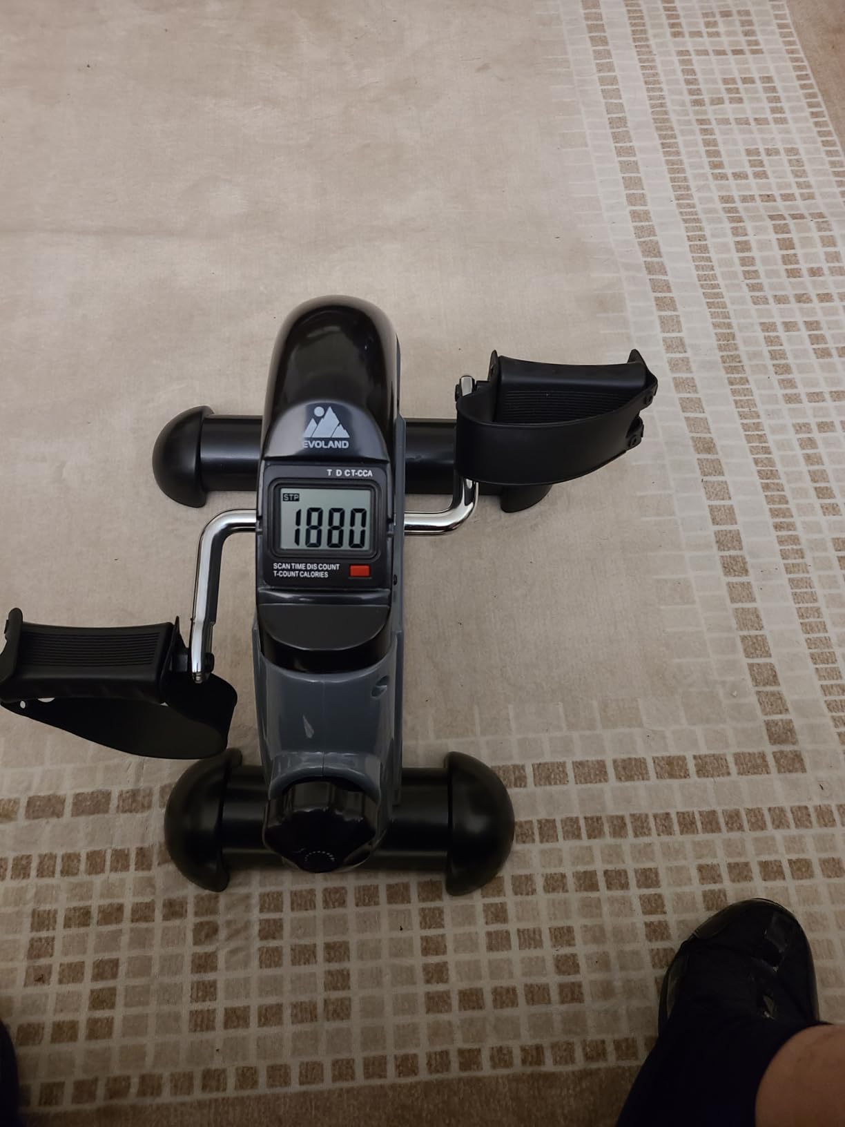 Mini Exercise Bike, AGM Under Desk Bike Pedal Exerciser Foot Cycle Arm & Leg Pedal Exerciser with LCD Screen Displays customer photo 1