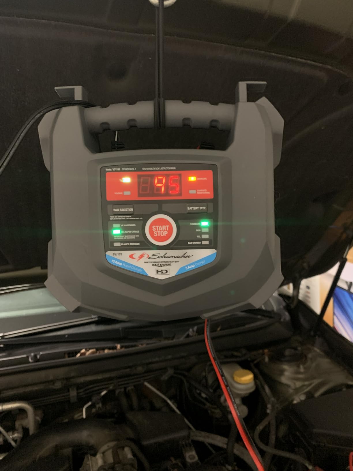 Schumacher Electric 15A Car Battery Charger and Maintainer, 4-in-1 Solution, for 6V/12V Power Sport, Automotive, and Marine Batteries, SC1280 customer photo 1