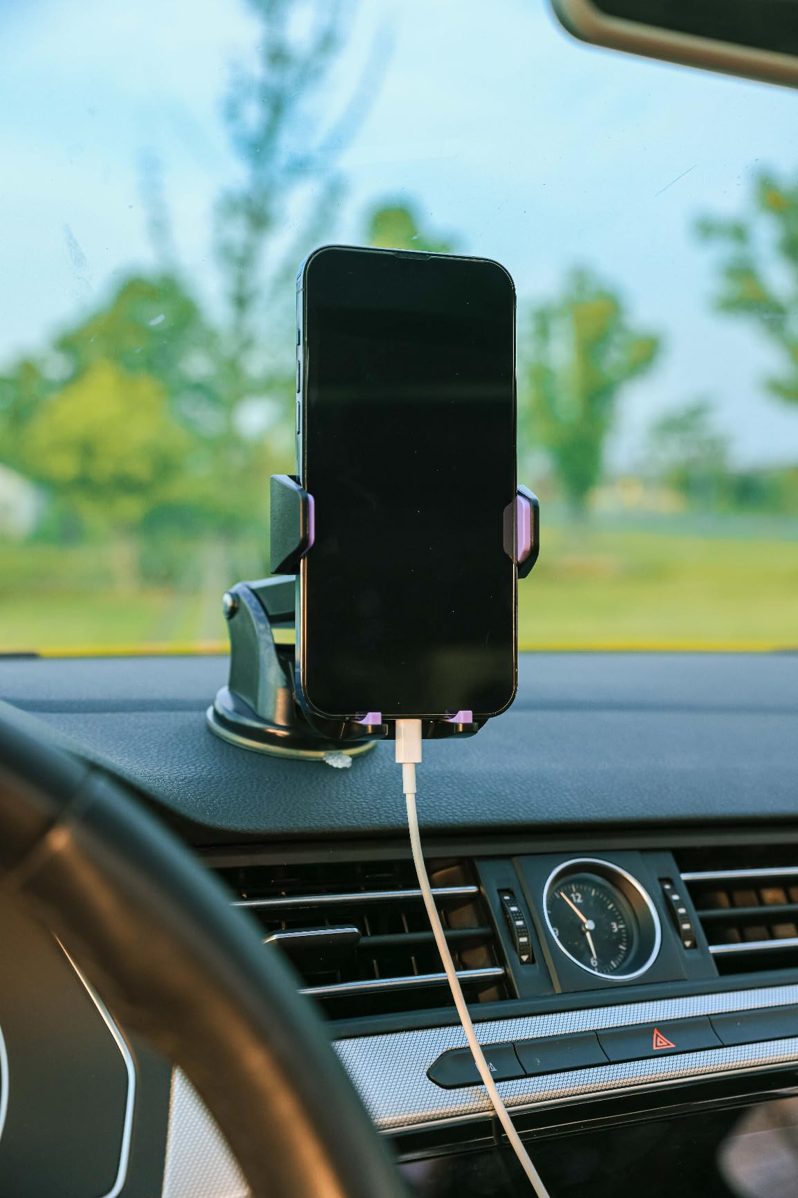 VANMASS【85+LBS Strongest Suction & Military-Grade 2026 Ultimate Car Phone Mount【Patent & Safety Certs】 Cell Phone Holder Truck for Dashboard Windshield Vent for iPhone 17 Pro Max 16 15 for Samsung customer photo 2