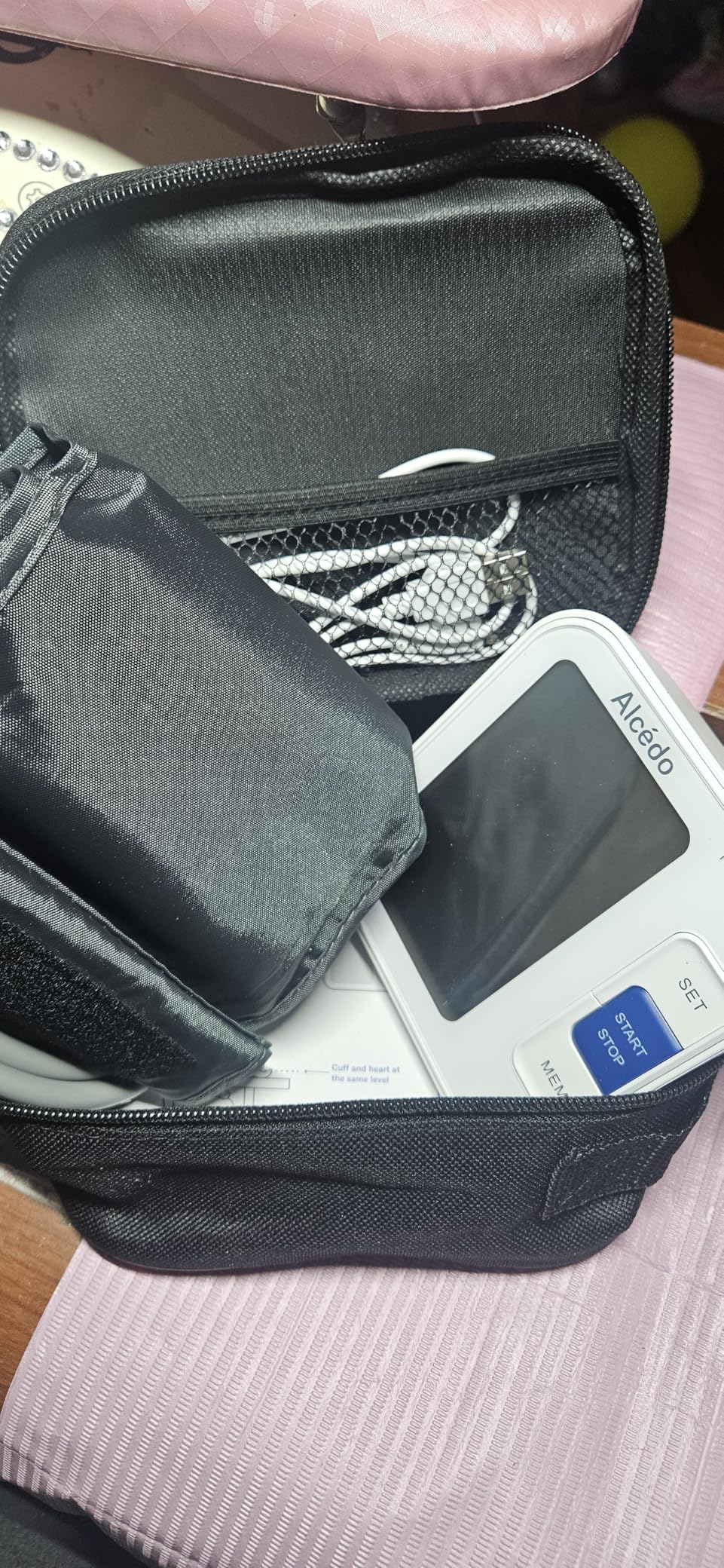 Alcedo Blood Pressure Monitor for Home Use, Automatic Digital BP Machine with Large Cuff for Upper Arm, LCD Screen, 2x120 Memory, Talking Function customer photo 1
