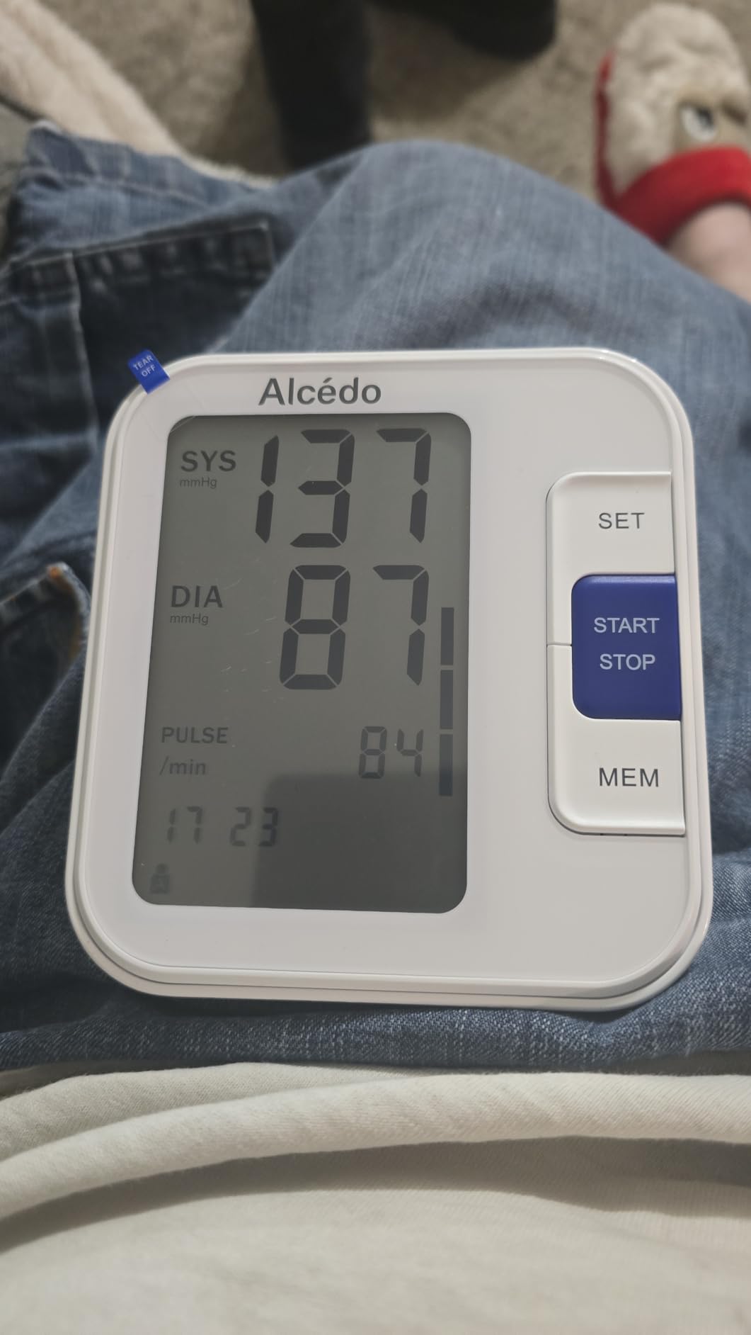 Alcedo Blood Pressure Monitor for Home Use, Automatic Digital BP Machine with Large Cuff for Upper Arm, LCD Screen, 2x120 Memory, Talking Function customer photo 2