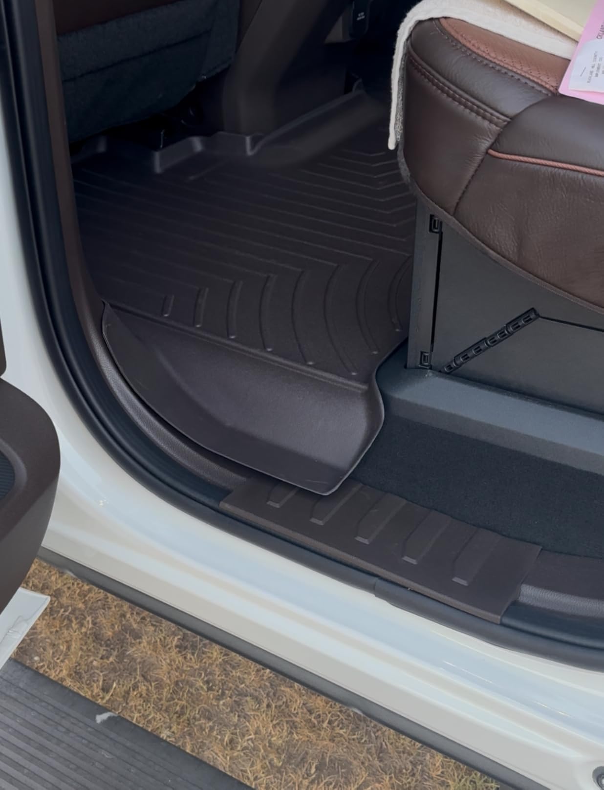 WeatherTech Custom Fit FloorLiners for Ford Super Duty, Super Duty, Super Duty - 1st & 2nd Row (441012-1-3), Black customer photo 2