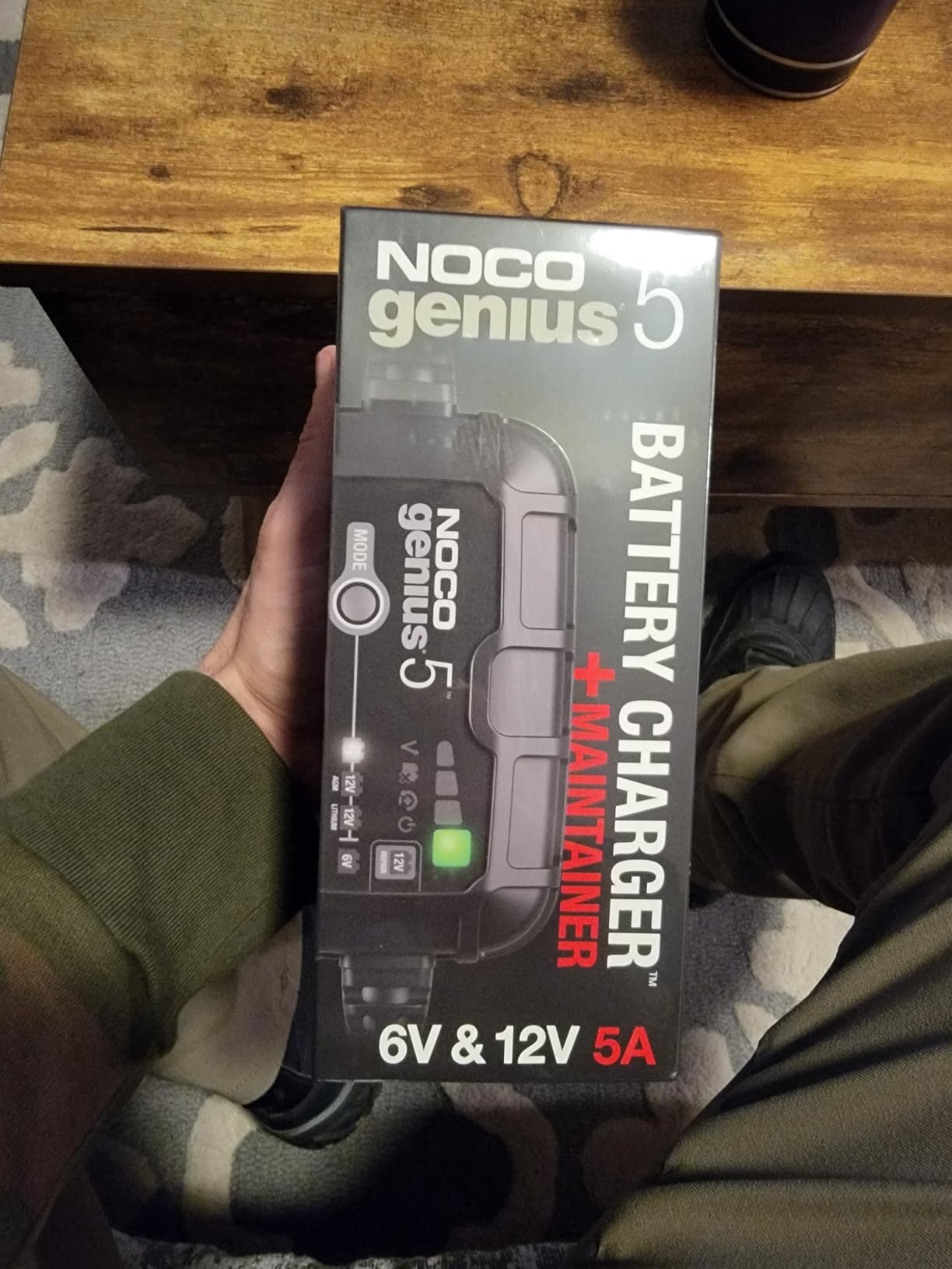 NOCO GENIUS5: 5A 6V/12V Smart Battery Charger - Automatic Maintainer, Trickle Charger & Desulfator with Overcharge Protection & Temperature Compensation - for Lead-Acid & Lithium Batteries customer photo 1
