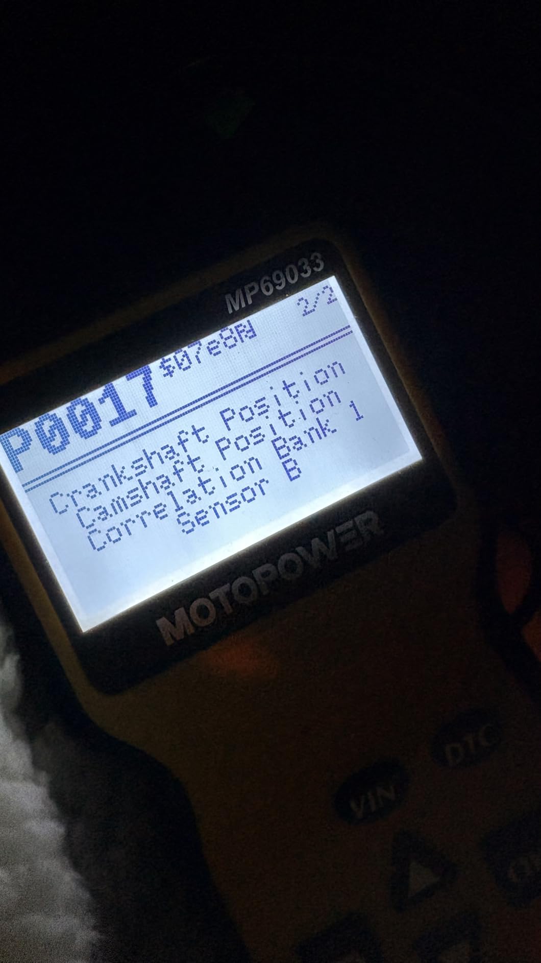 MOTOPOWER MP69033 Car OBD2 Scanner Code Reader Engine Fault Scanner CAN Diagnostic Scan Tool for All OBD II Protocol Cars Since 1996, Yellow customer photo 1