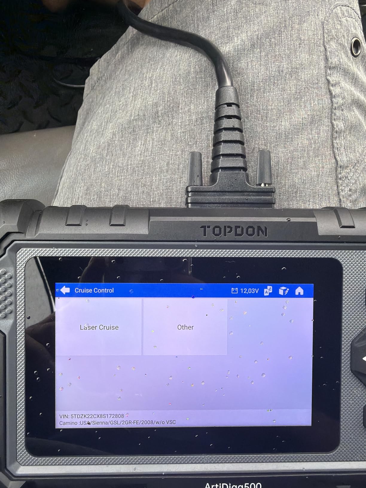 OBD2 Scanner TOPDON AD500, Oil SAS Throttle TPMS BMS EPB Reset, Engine ABS SRS Transmission, Diagnostic Scan Tool, AutoVIN, Car Check Engine Code Reader with Battery Test, Lifetime Wi-Fi Free Update customer photo 1