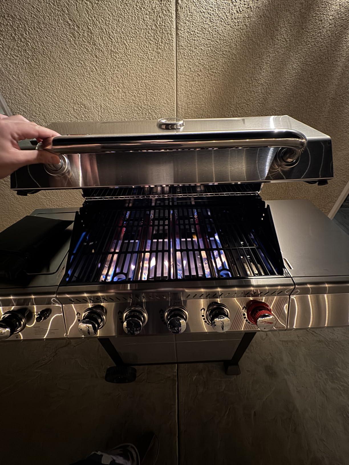Royal Gourmet GA5401T 5-Burner BBQ Liquid Propane Gas Grill with Side Burner, Stainless Steel 61,000 BTU Output for Patio Garden Picnic Backyard Cooking, Silver customer photo 2
