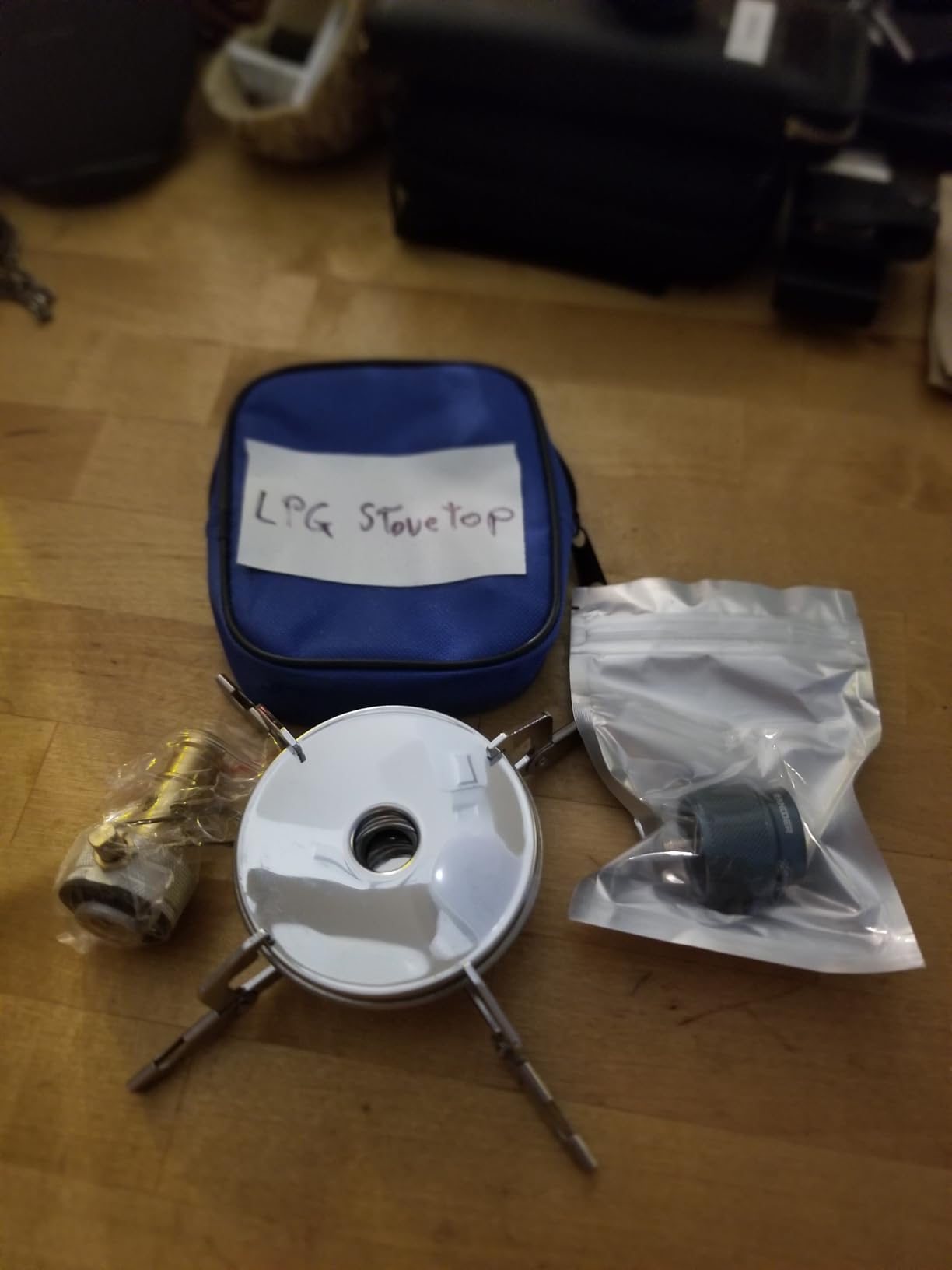 Propane Stove Portable Isobutane Camping Stove with Gas Adapter - 10,000 BTU Single Burner Backpacking Camp Stove for Hiking, Emergency, Outdoor(Include Carrying Case) customer photo 1