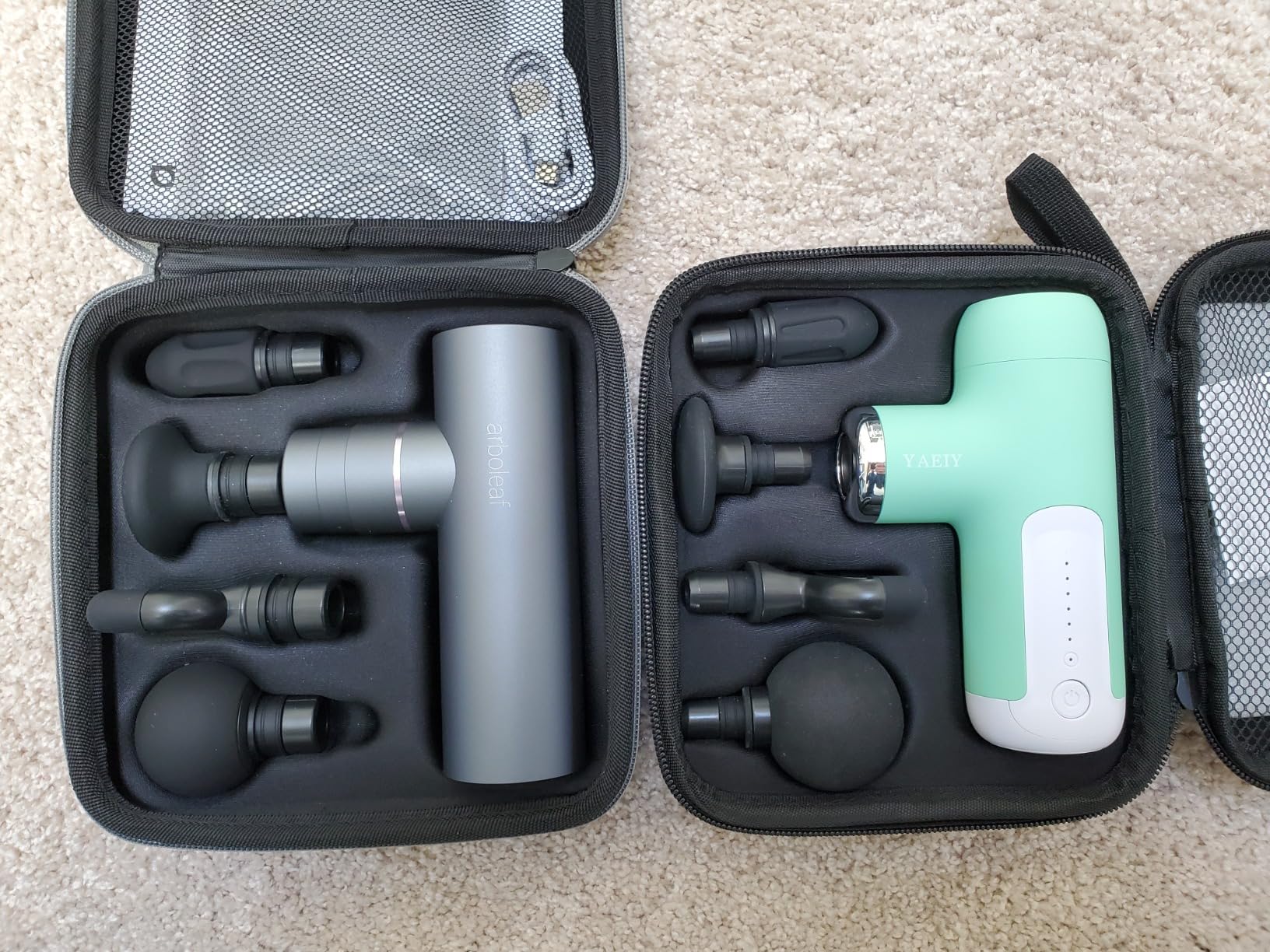 arboleaf Massage Gun Deep Tissue, Full-Metal Powerful Mini Percussion Massager with Silent Brushless Motor - Ultra-Quiet Pocket-Sized for Athletes, Back & Sore Muscles Relief at Home, Office, Travel customer photo 2