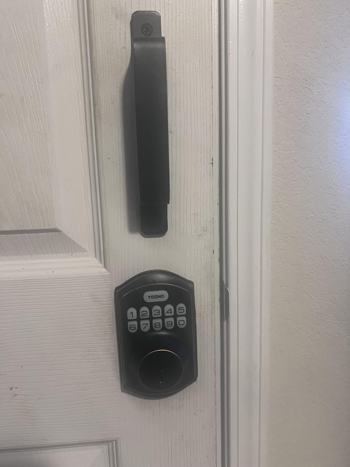 TEEHO TE001 Keyless Entry Door Lock with Keypad - Smart Deadbolt Lock for Front Door with 2 Keys - Auto Lock - Easy Installation - Matte Black customer photo 1