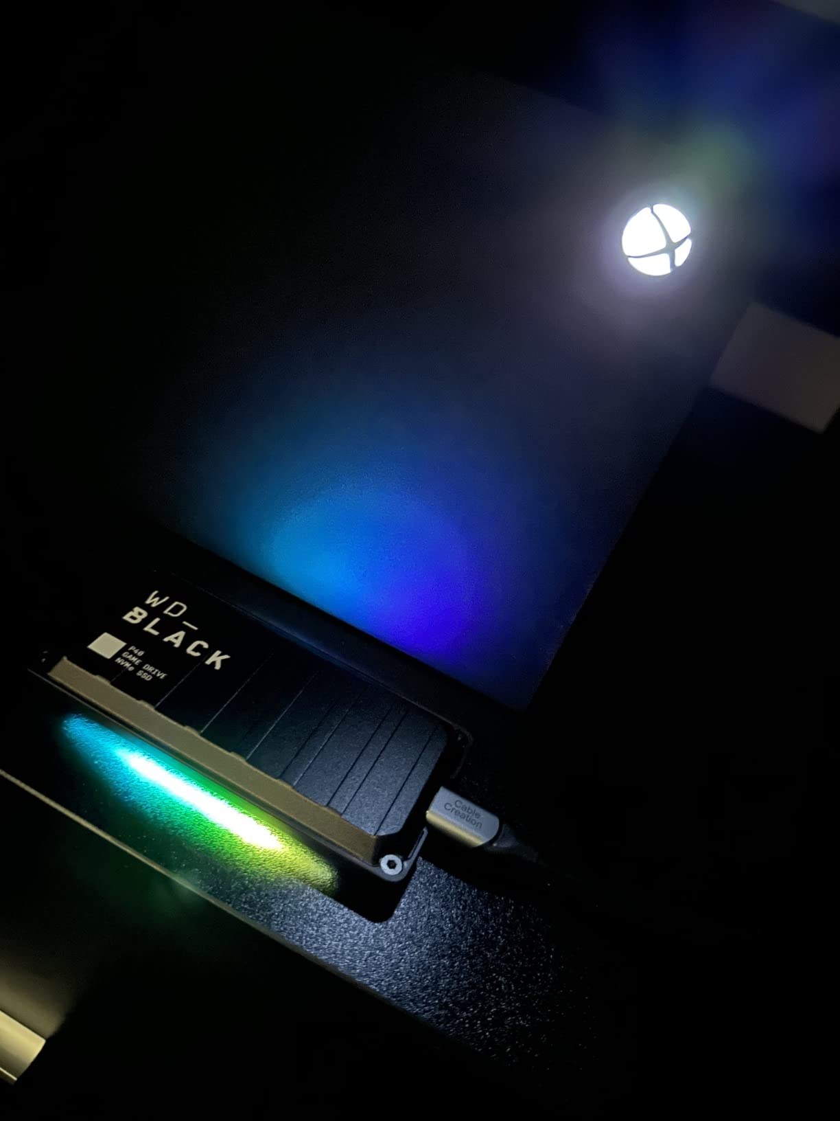 Western Digital 2TB P40 Game Drive SSD - Up to 2,000MB/s, RGB Lighting, Portable External Solid State Drive , Compatible with Playstation, Xbox, PC, & Mac - WDBAWY0020BBK-WESN customer photo 1