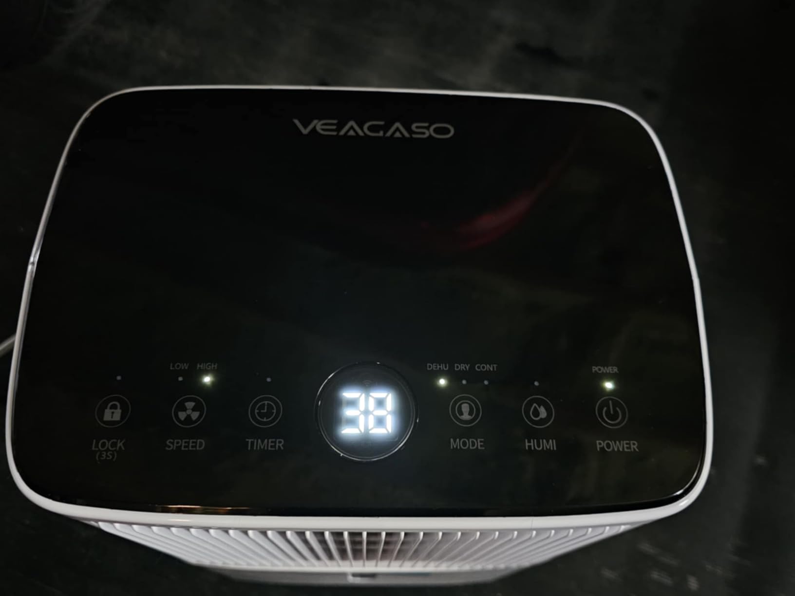 VEAGASO 34-36 Pint/D, 2500 Sq.Ft Dehumidifier for Basement with Drain Hose customer photo 2