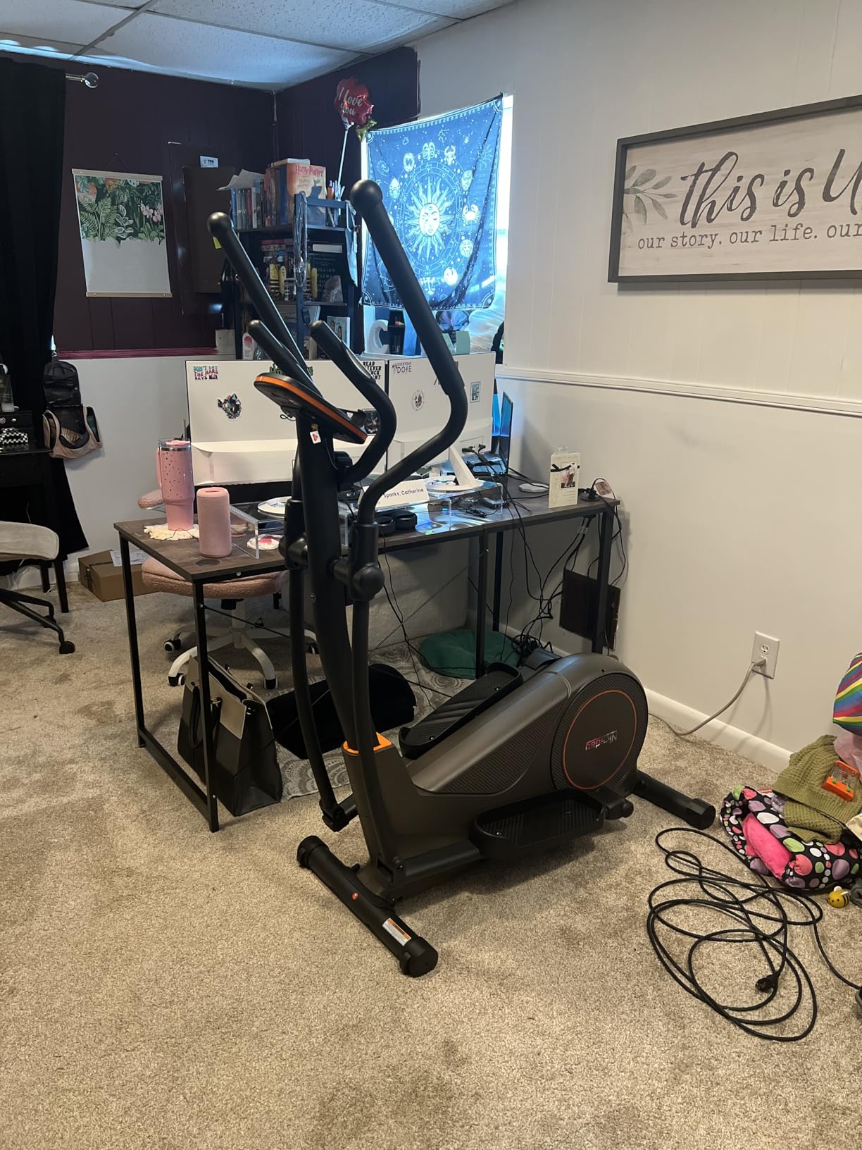Niceday Elliptical Machine, Hyper-Quiet Magnetic Driving System with 15.5IN & 20IN Stride customer photo 2
