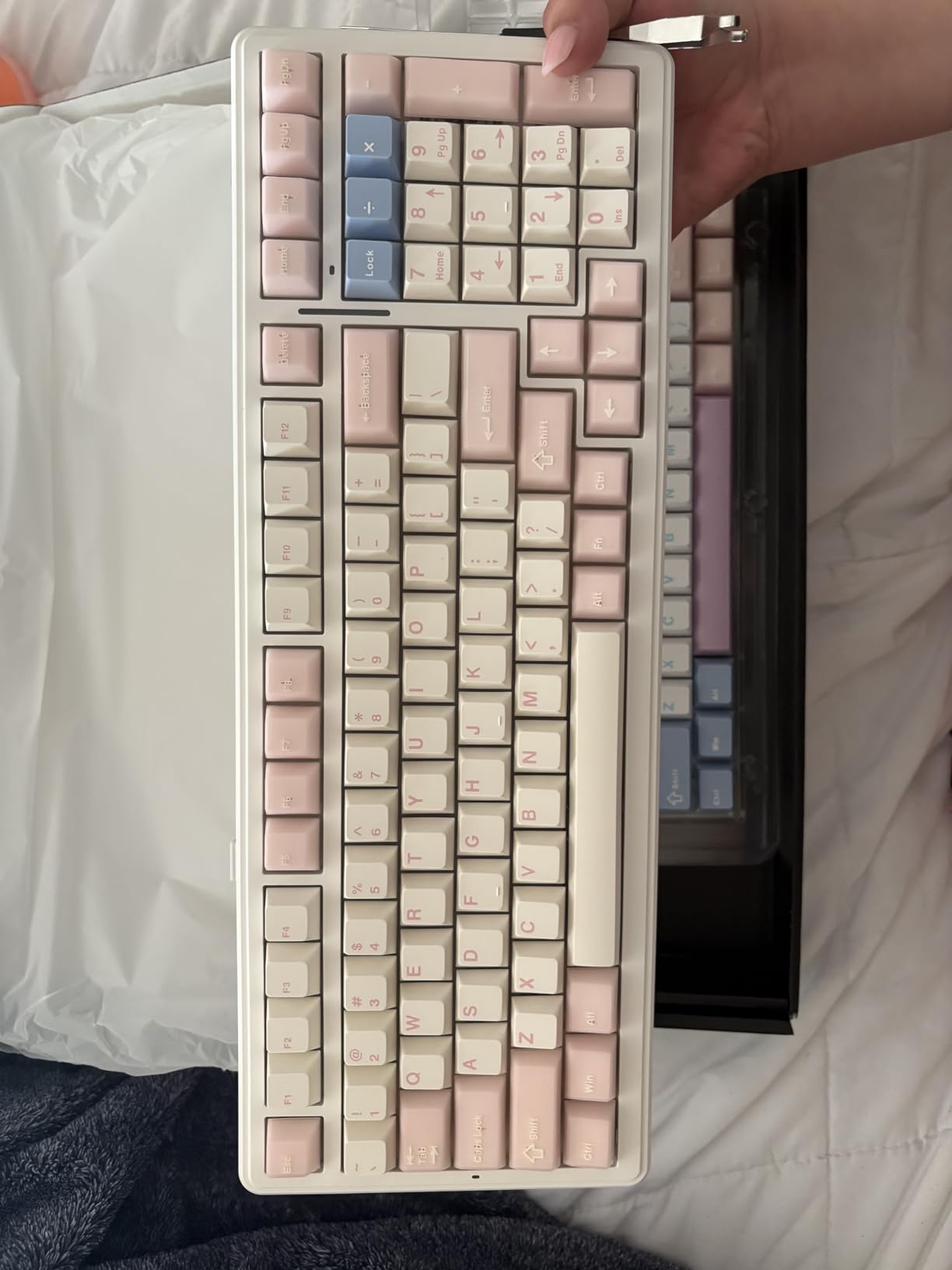 AULA F99 Wireless Mechanical Keyboard, Tri-Mode BT5.0/2.4GHz/USB-C Hot Swappable Custom Keyboard, Pre-lubed Linear Switches, RGB Backlit, for PC/Tablet/PS/Xbox customer photo 1