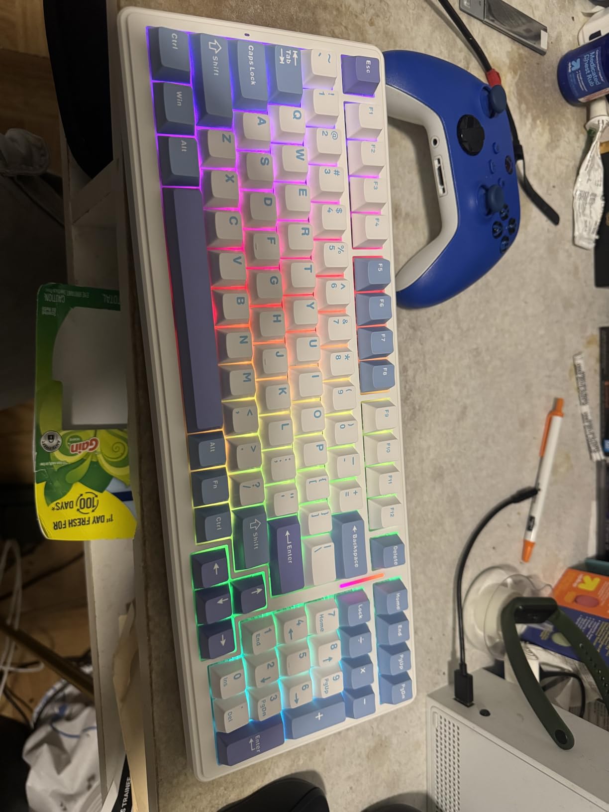 AULA F99 Wireless Mechanical Keyboard, Tri-Mode BT5.0/2.4GHz/USB-C Hot Swappable Custom Keyboard, Pre-lubed Linear Switches, RGB Backlit, for PC/Tablet/PS/Xbox customer photo 2
