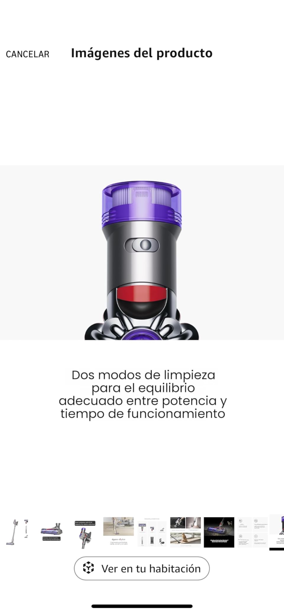 Dyson V8 Plus Cordless Vacuum, Cleans Hard Floors and Carpets, Detangles, Converts to Handheld, 115AW, 2 Power Modes, Up to 40 Minutes customer photo 2