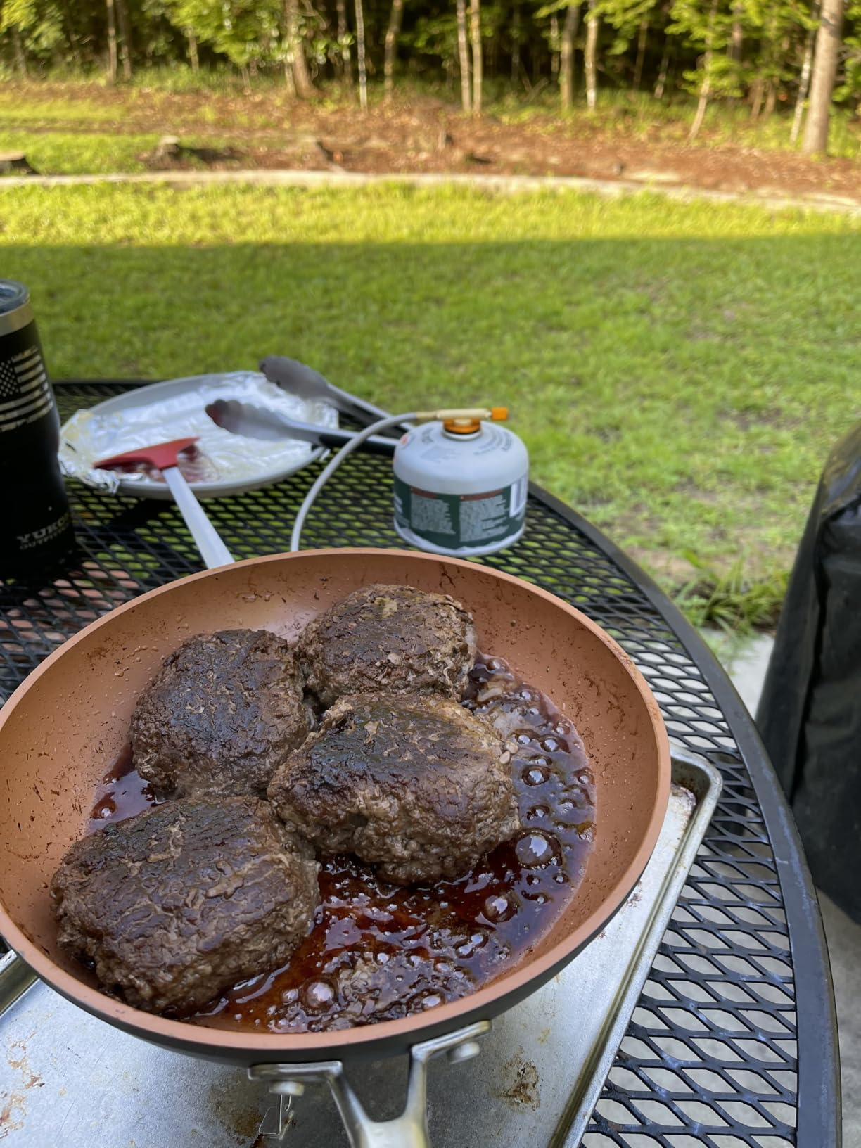 6800W Camping Backpacking Stove, Outdoor Portable Burner Cooking Stove with Fuel Canister Adapter, Piezo Ignition, Carry Case, Foldable Windproof Camping Gas Stove for Picnic Hiking customer photo 1