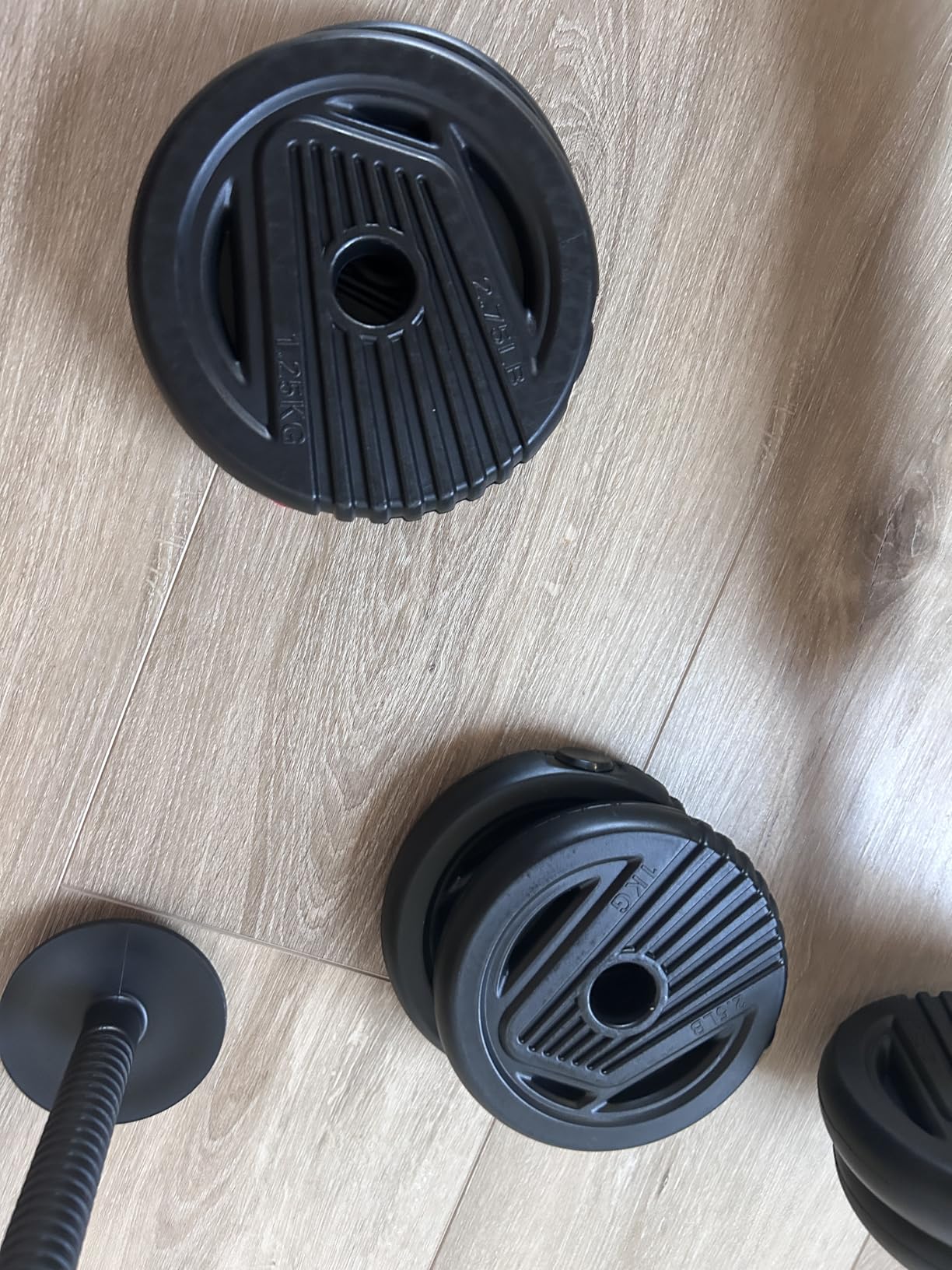 Adjustable Dumbbells, 20/30/45/70/90lbs Free Weight Set with Connector,5 in1 Dumbbells Set Used as Barbell,Kettlebells,Push up Stand,Fitness Exercises for Home Gym Suitable Men/Women customer photo 2
