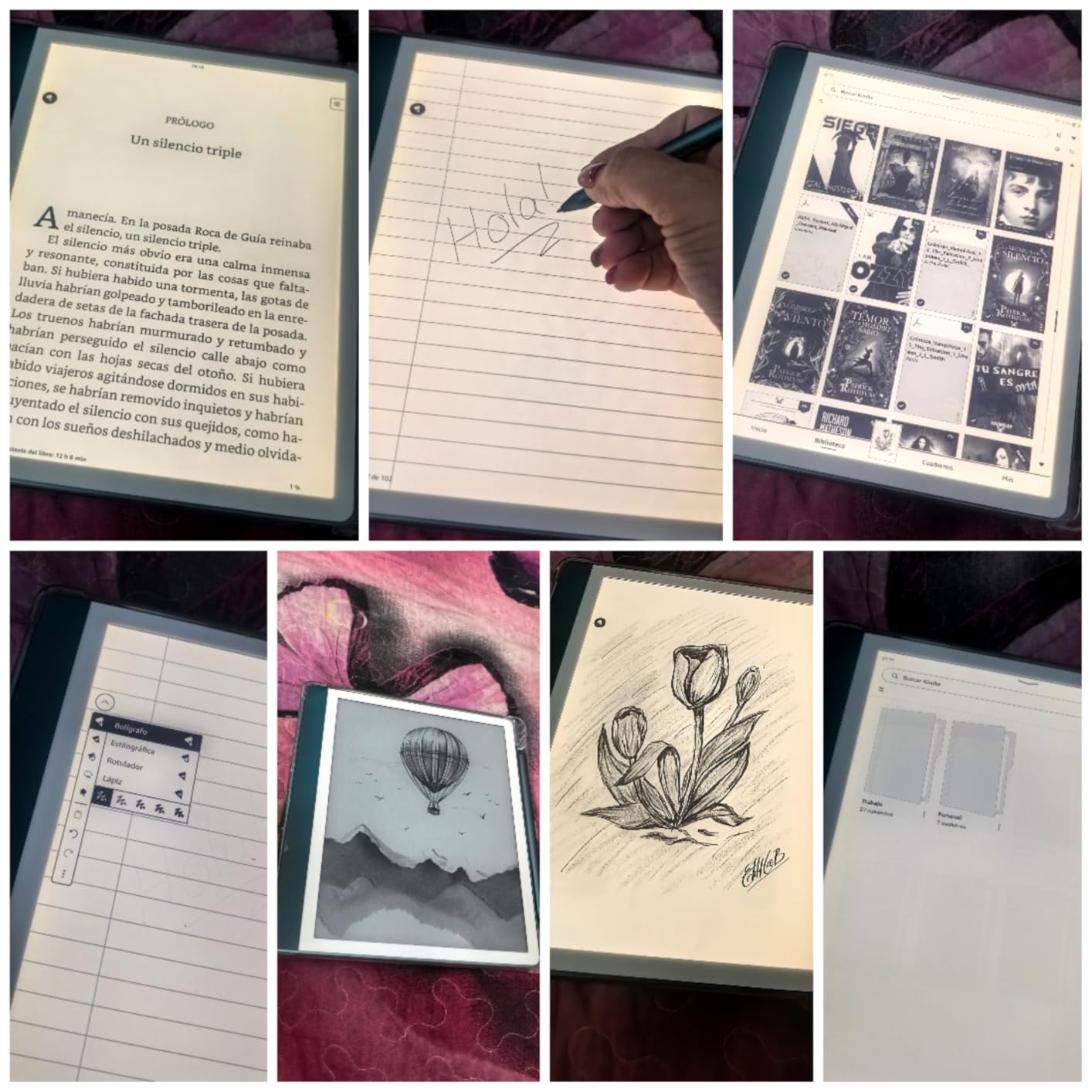 Amazon Kindle Scribe (64GB) - Your notes, documents and books, all in one place. With built-in AI notebook summarization. Includes Premium Pen - Tungsten customer photo 2