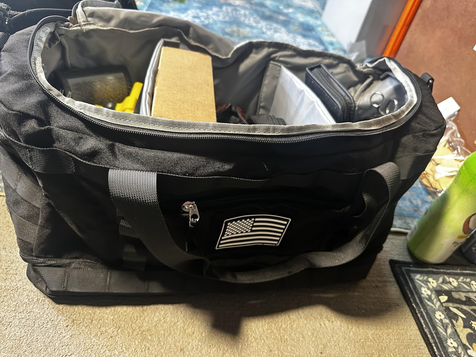 ETRONIK Gym Bag for Men Women, Carry on Luggage 22x14x9 Airline Approved, Tactical Travel Duffle Bag with Toiletry Bag and Shoe Compartment, Weekender Overnight with Wet Pocket for Workout, Black customer photo 1