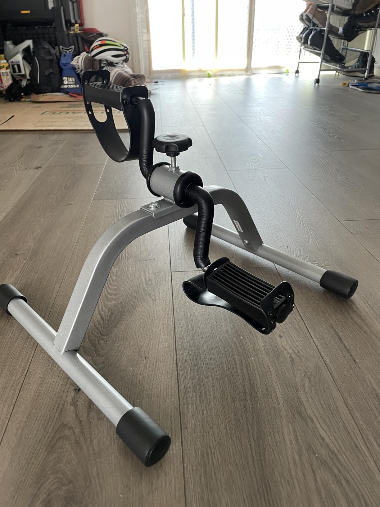 Pedal Exercise mini Exercise Bike for Leg and Arm Recovery Exercise Lightweight and Portable Floor Bike customer photo 2