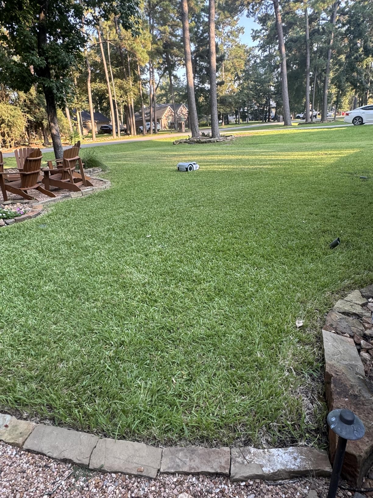 Robot Lawn Mower with Stable Boundary Wire for 1/4 Acre - 300% Higher Efficiency of Grid-Shaped Mowing Path, Automatic Robotic Lawn Cutter Mowers with Auto Mapping & Recharge, IPX6 Waterproof customer photo 1