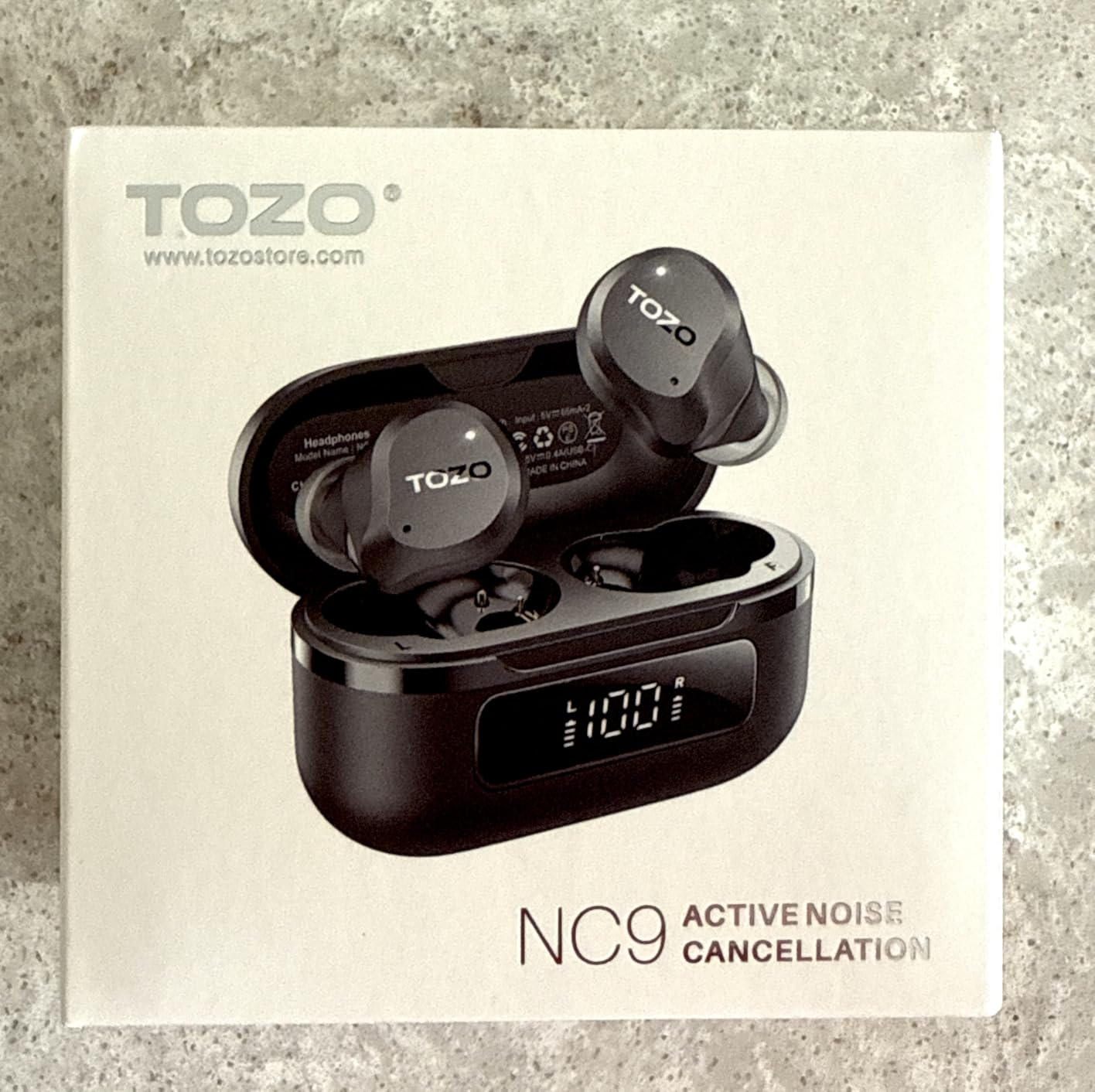 TOZO NC9 Hybrid Active Noise Cancelling Wireless Earbuds, 6 Mics ENC Clear Call, IPX8 Waterproof, in Ear Bluetooth 5.3 Headphones Stereo Bass Ear Buds 60H Playtime with LED Display 32 EQs via APP customer photo 2