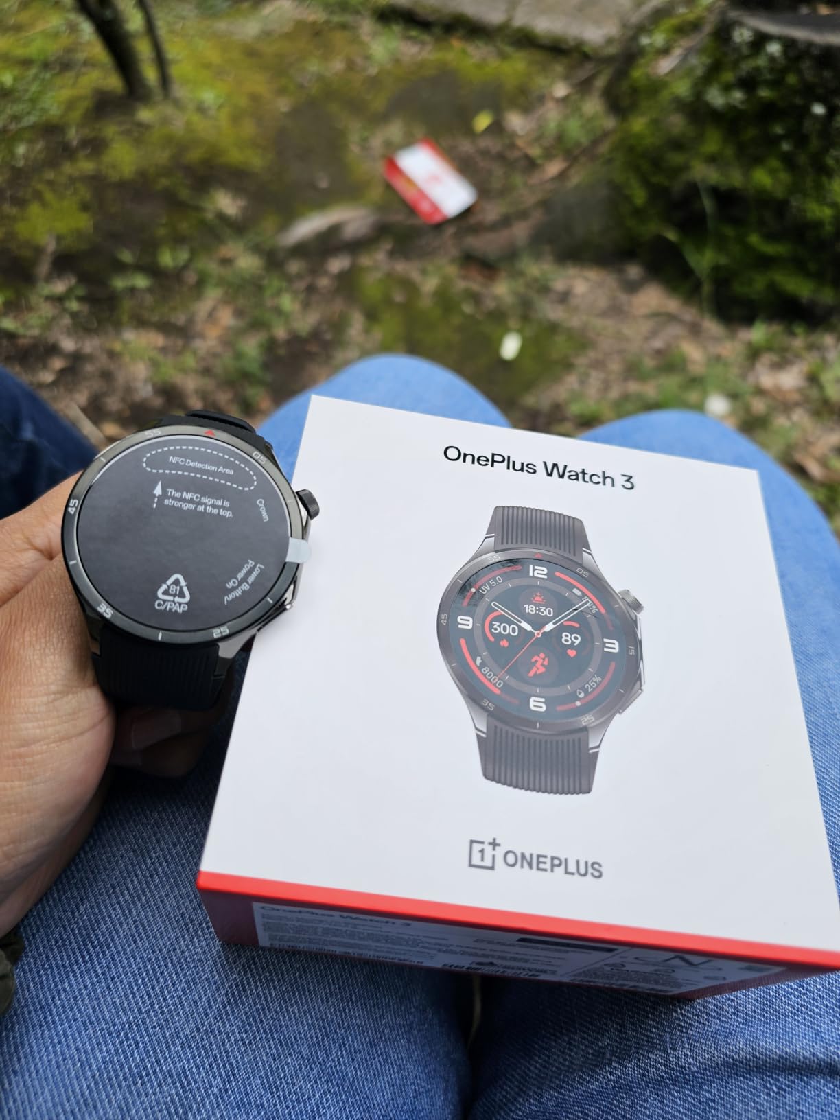 OnePlus Watch 3 Emerald Titantium, 32GB, 120-Hour Battery, Health & Fitness Tracking, Sapphire Crystal Design, Titanium Bezel, Dual-Engine, Wear-OS by Google, not Compatible with iOS customer photo 1