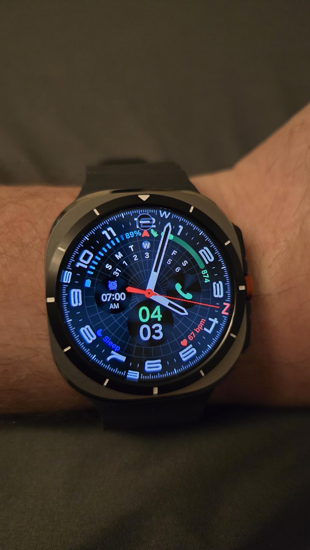 Samsung Galaxy Watch Ultra (2025) 47mm LTE Smartwatch, Titanium Casing, Advanced Sleep Coaching, Running Coach, Energy Score, Heart Rate Tracking, GPS, Titanium Silver [US Version, 2 Yr Warranty] customer photo 1
