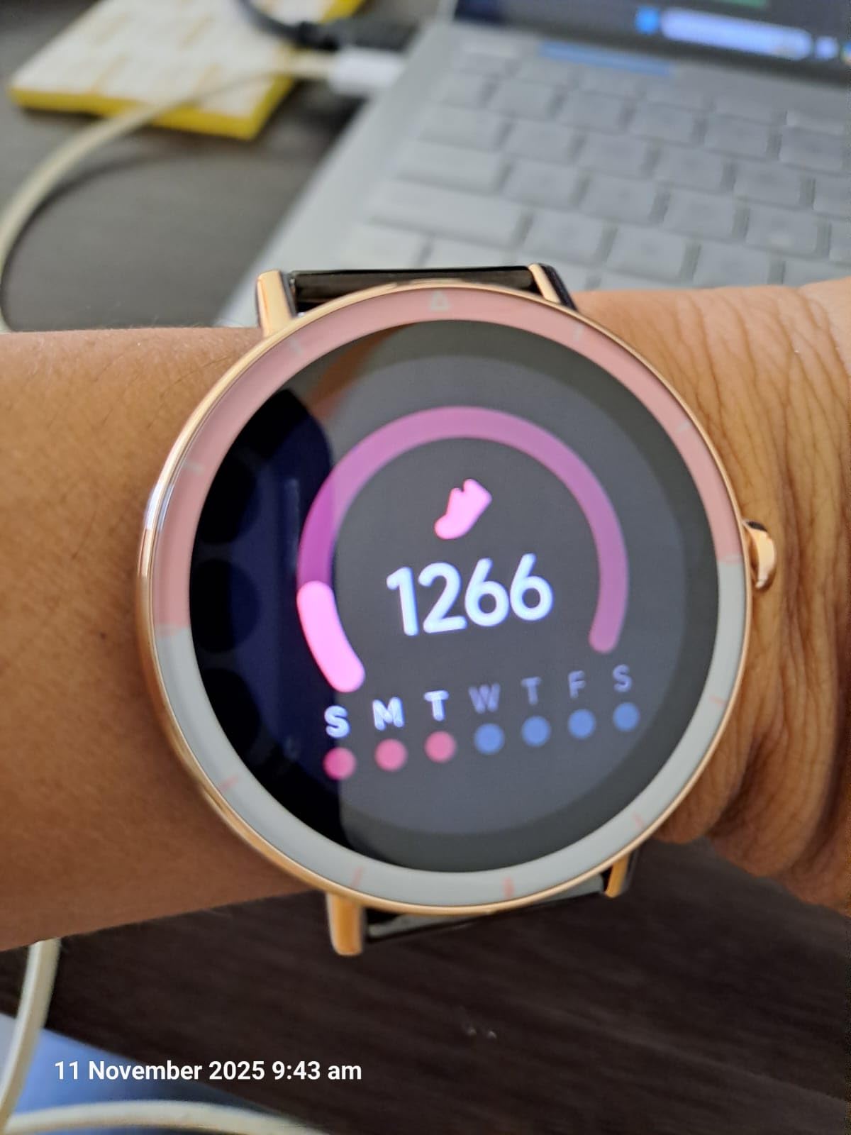 KEEPONFIT Smart Watches for Women Android/iPhone, IP68 Waterproof Fitness Tracker with Bluetooth Calls(Answer&Make), Activity Pedometer/Heart Rate/SpO2 Monitor/100+ Sports Model customer photo 1