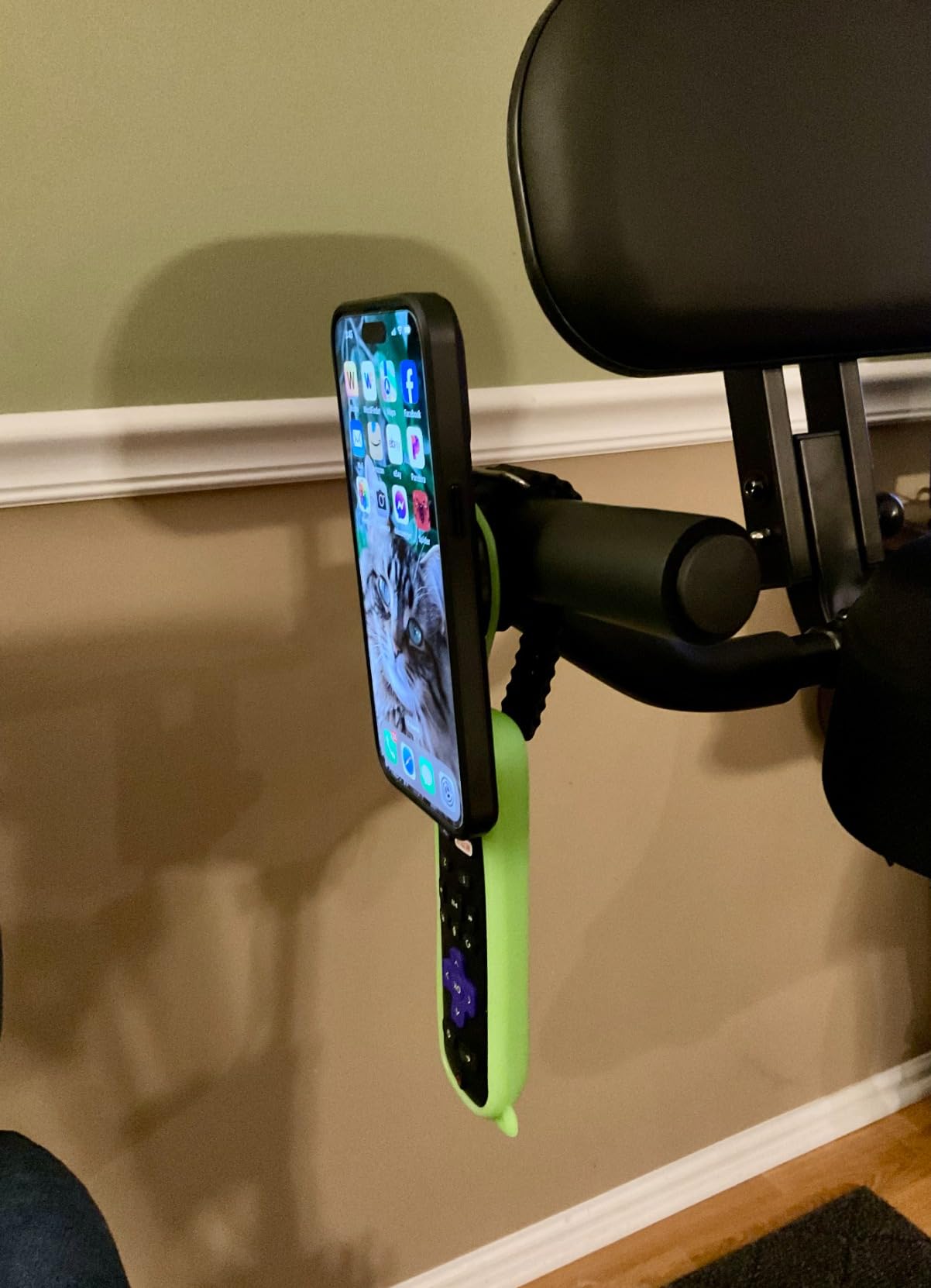 Caromix Folding Exercise Bike, 5 in 1 Stationary Bike with 16-Level Adjustable Magnetic Resistance, 330LB Capacity Indoor Workout Bike, Foldable Exercise Bike for Seniors and Adult customer photo 1