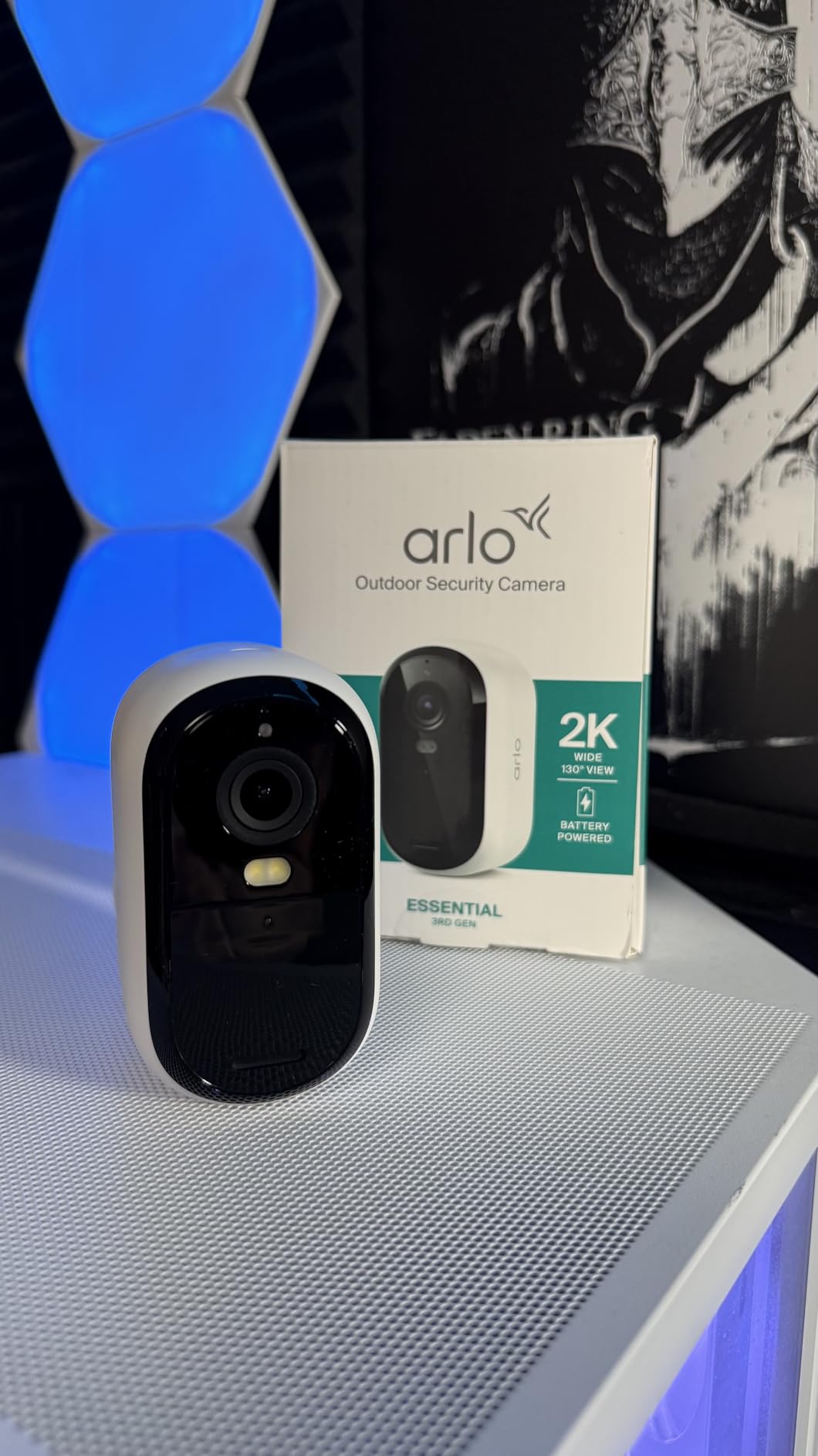 Security Cameras Wireless Outdoor - Arlo Essential Battery 2K (3rd Gen, Latest Version), Color Night Vision, Two-Way Audio, Home Security, Person/Package/Vehicle/Animal Detection, White - 2-Pack customer photo 1
