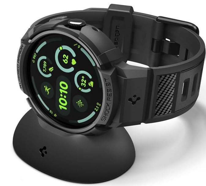 Google Pixel Watch 4 (45mm) - Android Smartwatch with Heart Rate and Sleep Tracking - 40-Hour Battery - Fitness Tracking - Google AI - Matte Black Aluminum Case - Obsidian Active Band - Wi-Fi customer photo 1