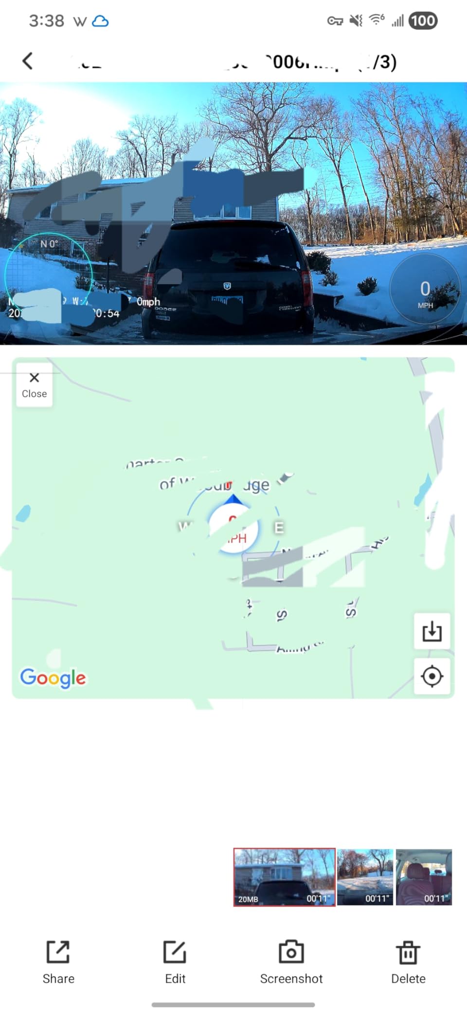 4K+4K+1080P Dash Cam Front and Rear with Cabin, Free 128GB Card Included, WiFi 6 - up to 20MB/s, IR Night Vision, Built-in GPS, G-Sensor, 170°Wide Angle, 24H Parking Mode, Support 512GB Max customer photo 1