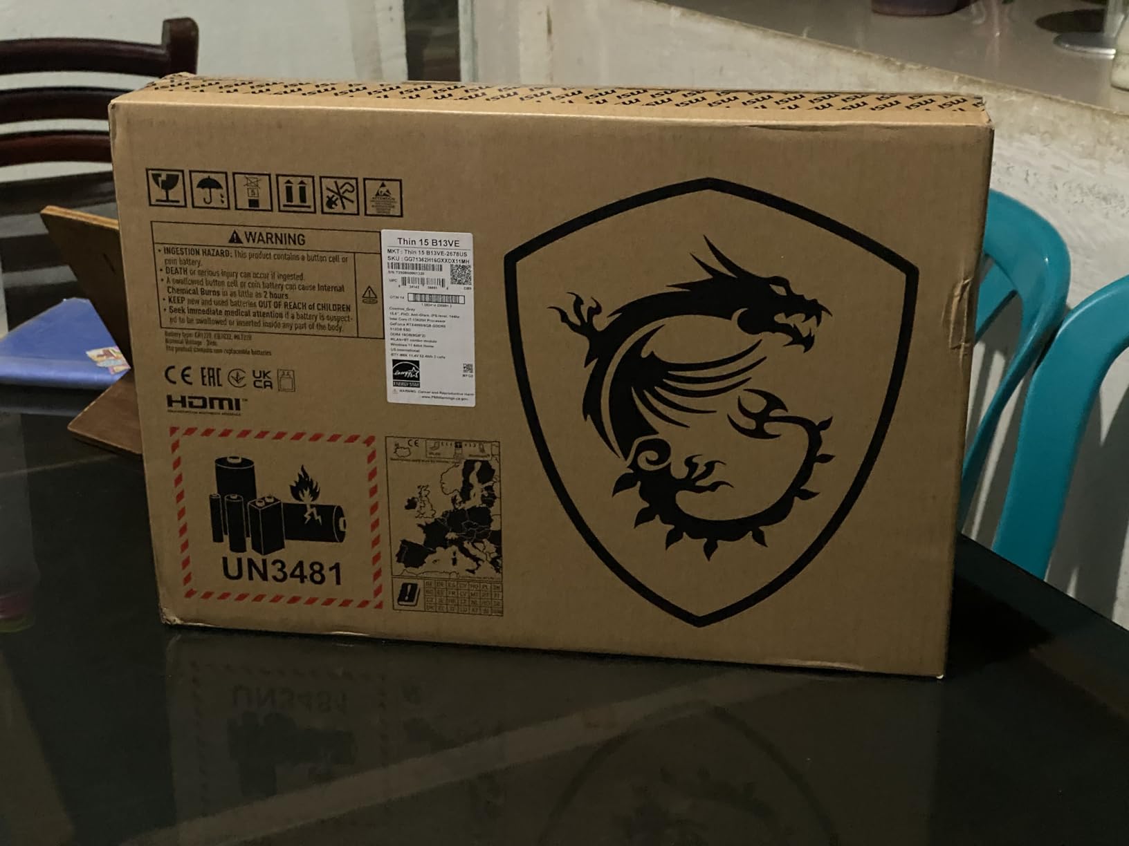 msi Thin A15 Gaming Laptop - 15.6