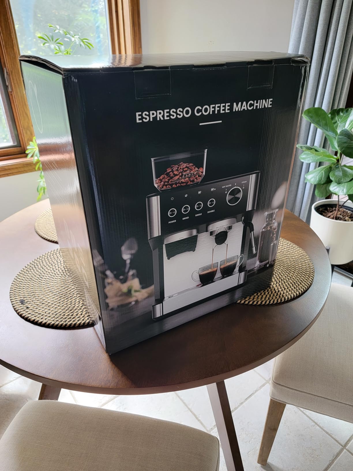 COWSAR 20 Bar Espresso Machine with Grinder & Milk Frother Steam Wand, 58mm Expresso Coffee machines, Commercial Stainless Steel Coffee Maker for Cappuccino and Latte, Perfect for Home and Café Use customer photo 2