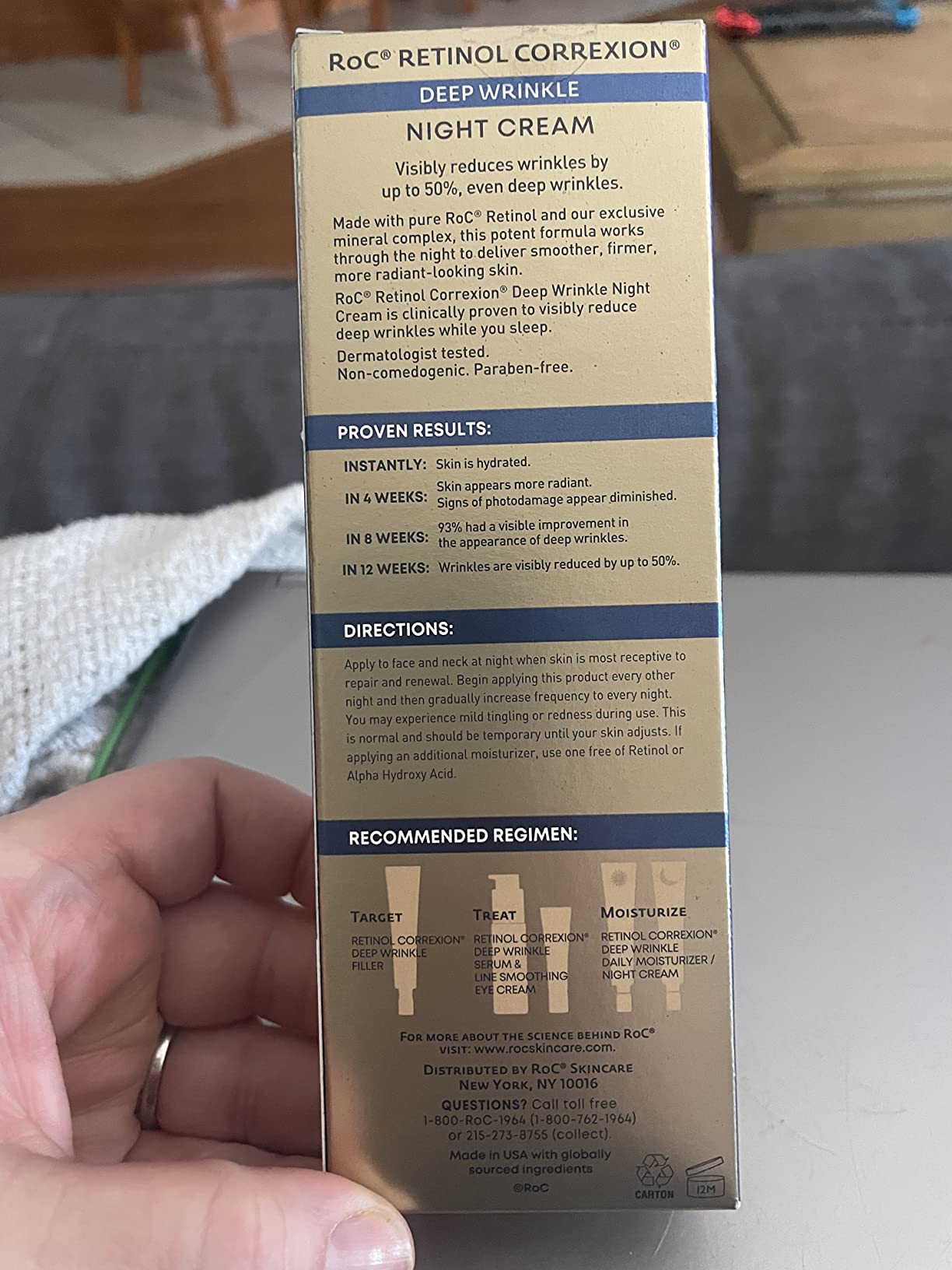 RoC Retinol Correxion Night Cream for Deep Wrinkles, Anti Aging Skincare Treatment Women and Men, 1.0 oz (Packaging May Vary) customer photo 2