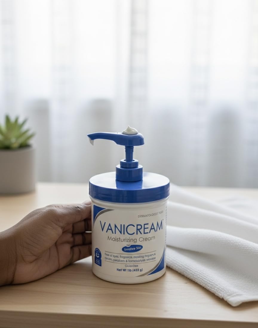 Vanicream Moisturizing Skin Cream with Pump Dispenser - 16 fl oz (1 lb) - Moisturizer Formulated Without Common Irritants for Those with Sensitive Skin customer photo 1