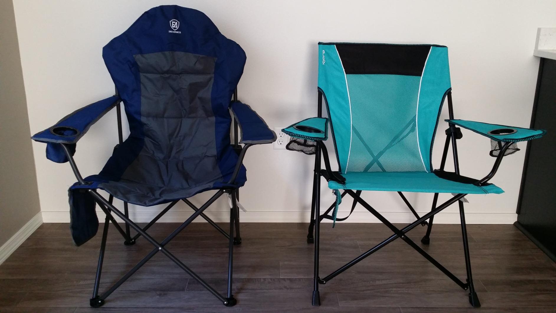 Kijaro Dual Lock Portable Camping Chairs - Enjoy the Outdoors with a Versatile Folding Chair, Sports, Outdoor & Lawn - Dual Lock Feature - Cayman Blue Iguana customer photo 1