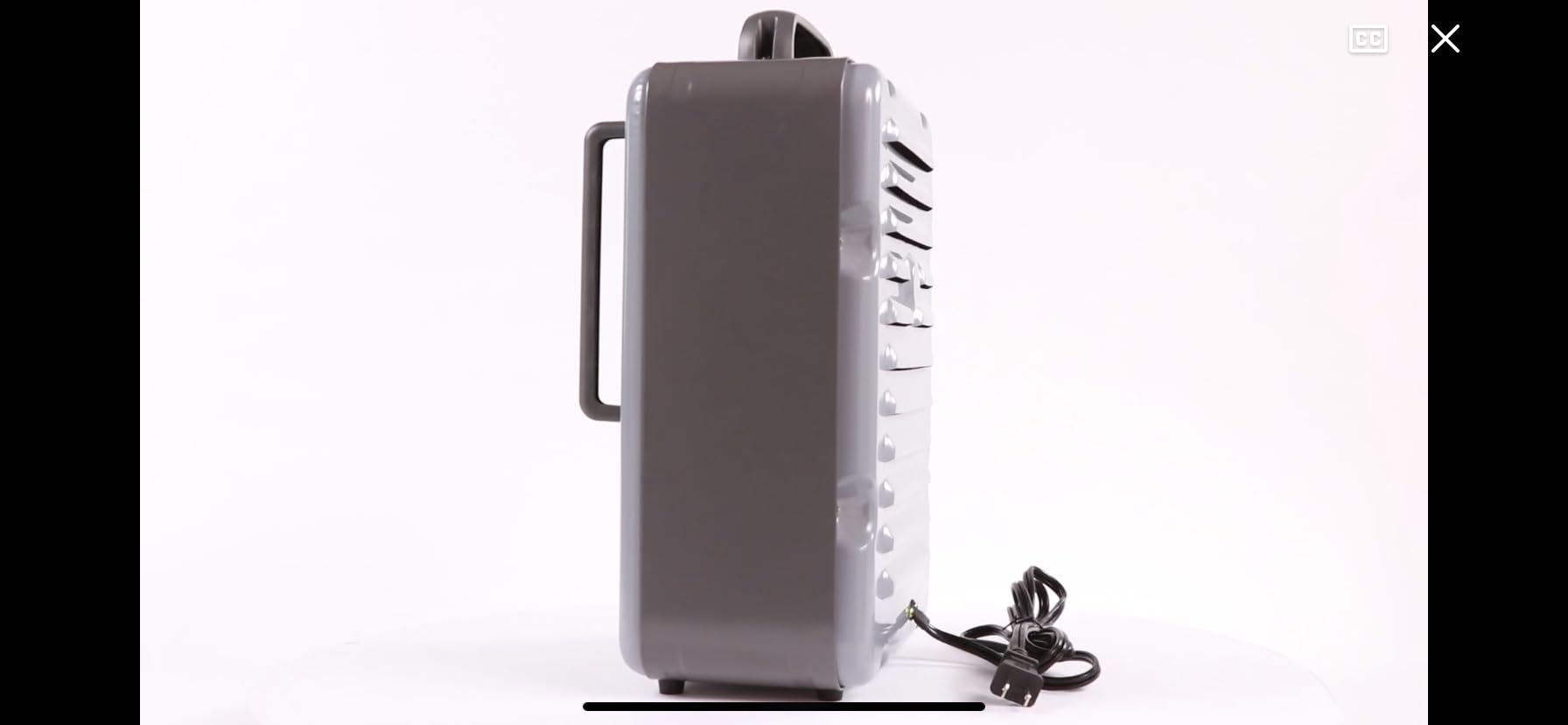 Comfort Zone Utility Space Heater, 1500W Electric Garage Heater with Adjustable Thermostat, Fan/Low/High Heat Settings, Tip-Over & Overheat Protection, Milkhouse Style, ETL Listed customer photo 2