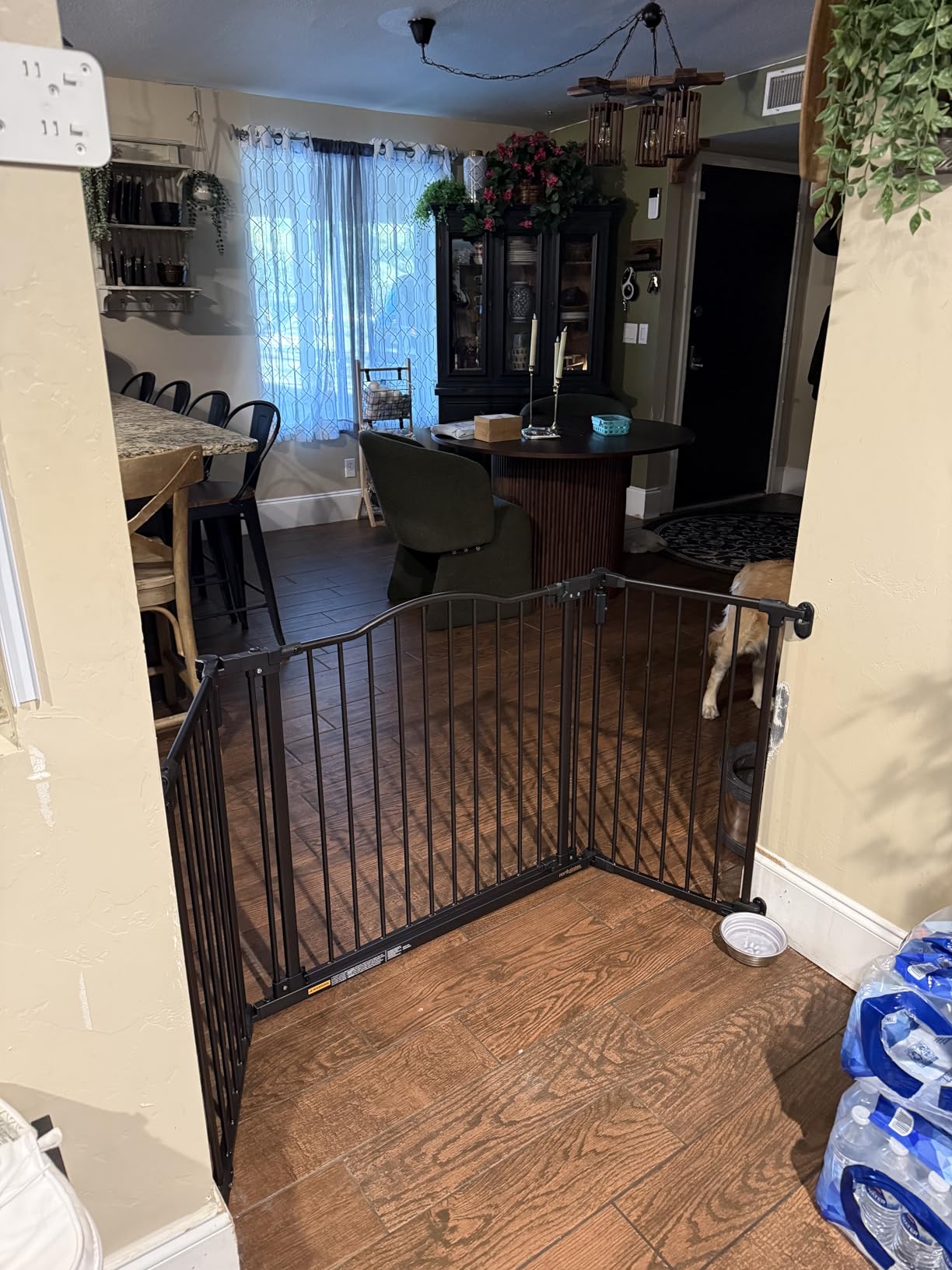 Toddleroo by North States - Deluxe Decor Safety Gate: Hardware Mounted Extra Wide Metal Baby Gate - Adjustable Child Gate - 38.3 to 72 Inches Wide - 30 Inches Tall - Matte Bronze customer photo 1