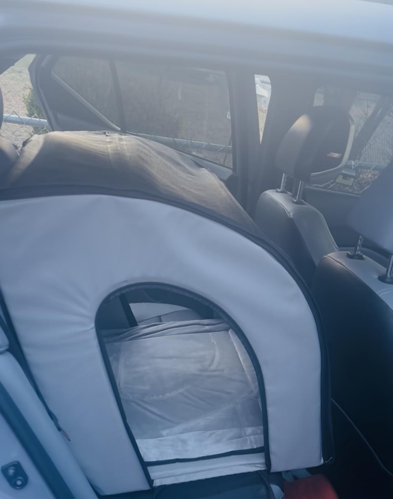 K&H Pet Products Enclosed Dog Car Seat, Travel Safety Carrier for Pets, Dog Travel Car Seat, Soft-Sided Covered Cat Carrier customer photo 2