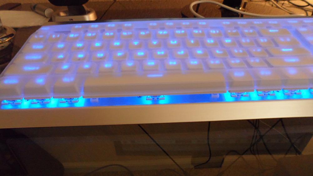 Clear Desktop Computer Keyboard Cover Skin for PC 104/107 Keys Standard Keyboard, Anti Dust Waterproof Keyboard Protector Skin customer photo 1