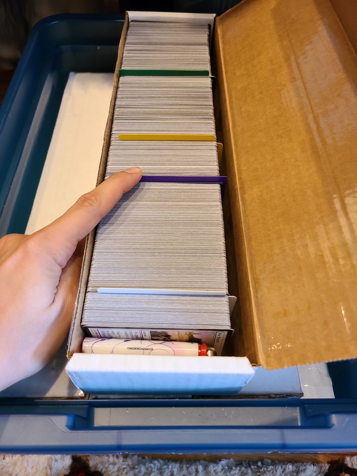 BCW 800ct Trading Card Storage Boxes - 3 Pack | Organizer for Sports Cards, MTG, Pokemon, and Card Games customer photo 2