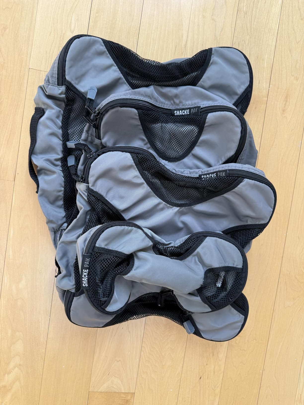 Shacke Packing Cubes for Travel 5 Set - Compression Luggage Organizer Bags - Versatile Travel Organizer for Women and Men - Optimized Packing Bags - Travel Essentials (Gentlemen's Blue) customer photo 1