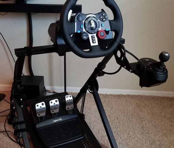 Logitech G29 Driving Force Racing Wheel and Floor Pedals, Real Force Feedback, Stainless Steel Paddle Shifters, Leather Steering Wheel Cover for PS5, PS4, PC, Mac - Black customer photo 2