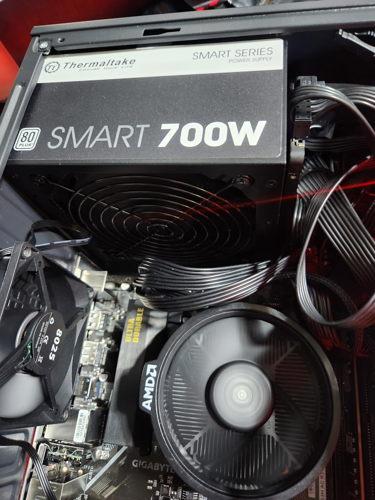 Thermaltake Smart 700W 80+ White Certified PSU - Continuous Power with 120mm Ultra Quiet Fan customer photo 2