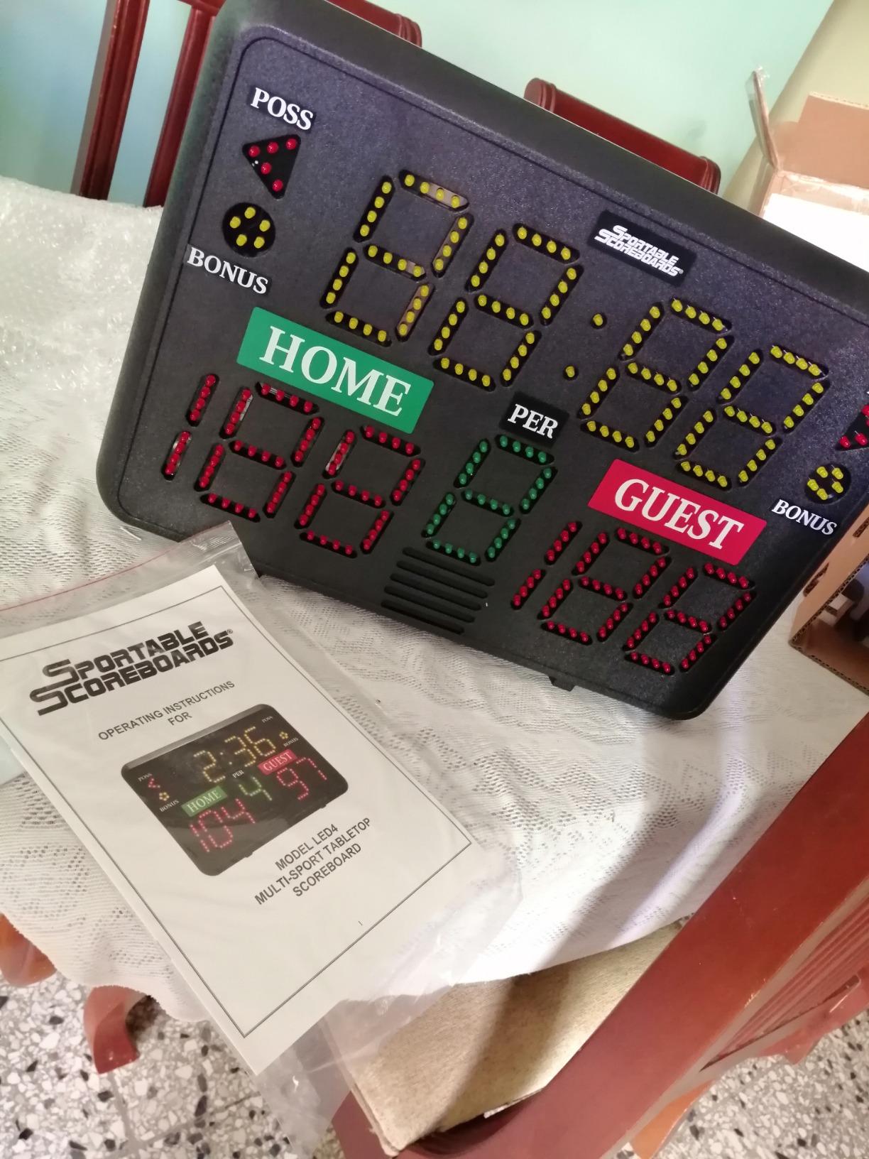 Multisport Indoor Tabletop Scoreboard - Used for Basketball, Volleyball, Wrestling and More customer photo 2
