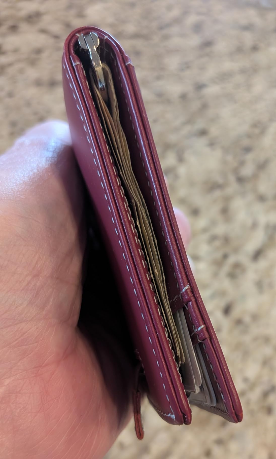 RFID Blocking Slim Bifold Genuine Leather Minimalist Front Pocket Wallets for Men with Money Clip Thin Mens customer photo 2